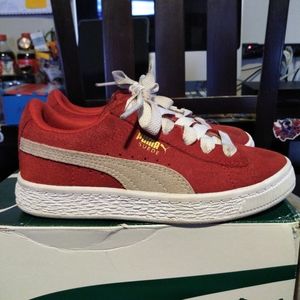Toddler puma suede classic red